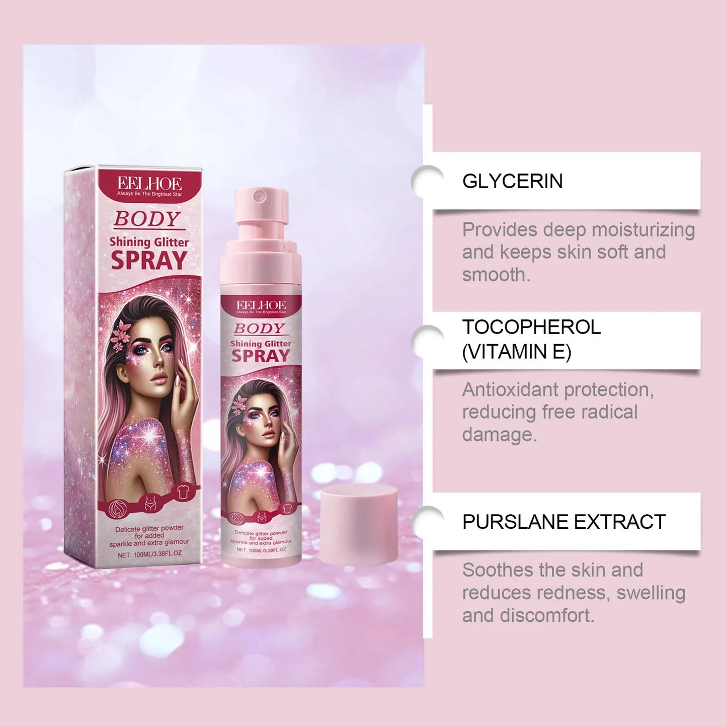 Glitter Body Spray - Waterproof