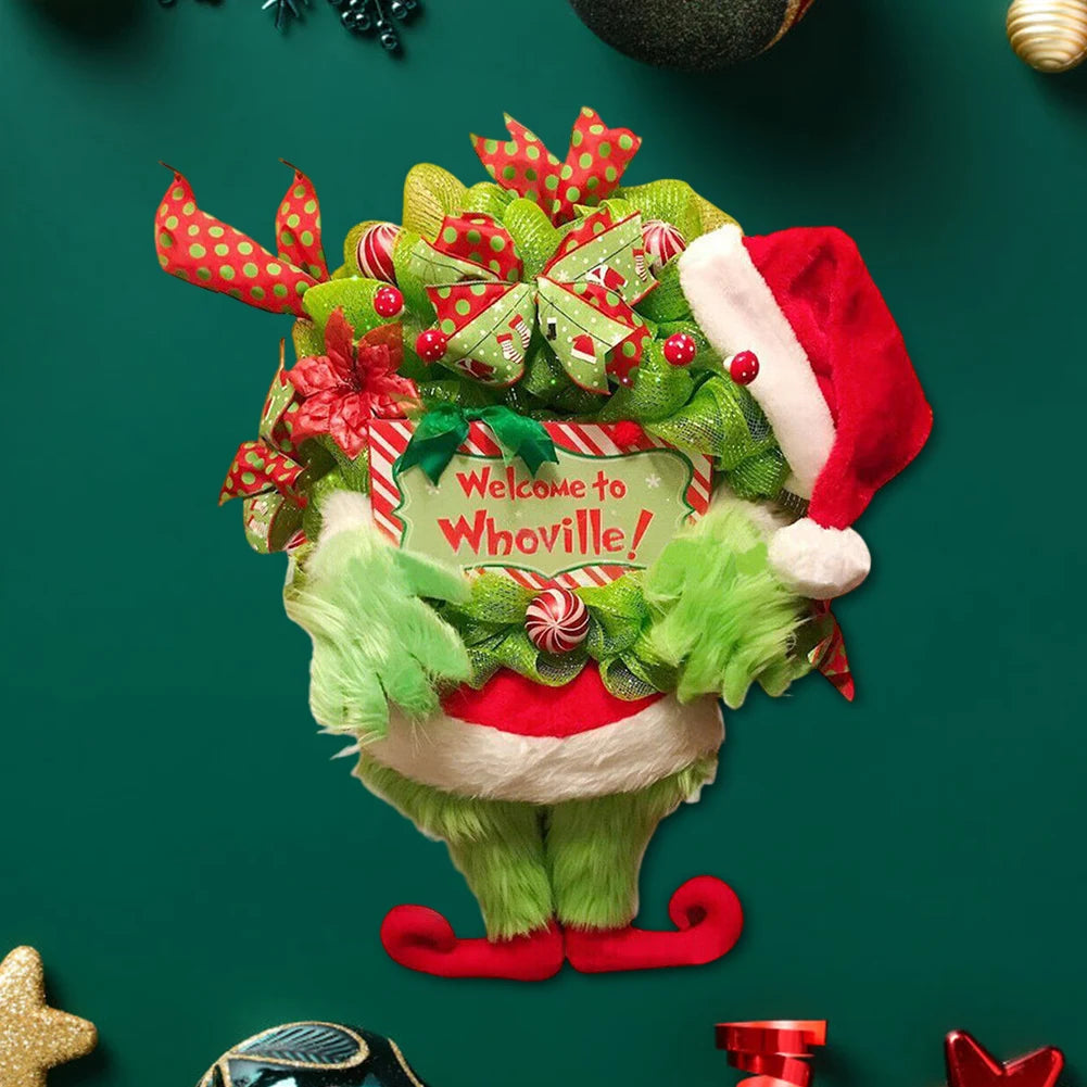 Grinch Hanging Wreath