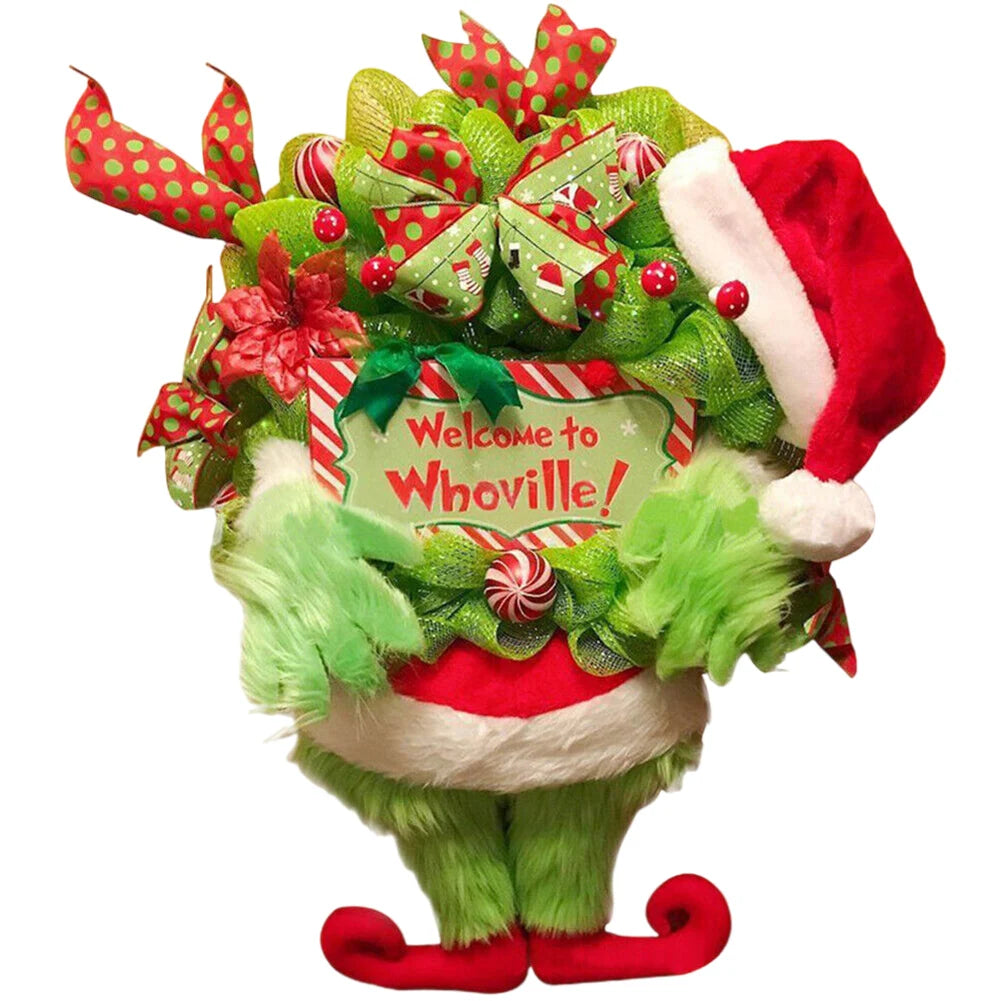 Grinch Hanging Wreath
