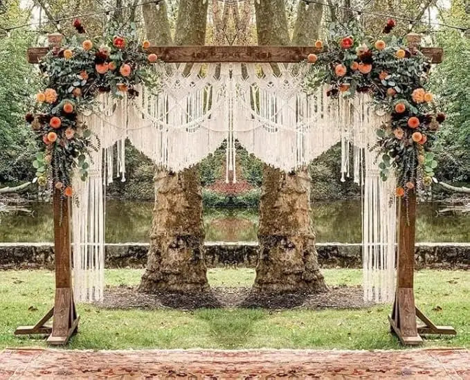 Handmade Bohemian Macramé Wedding Backdrop