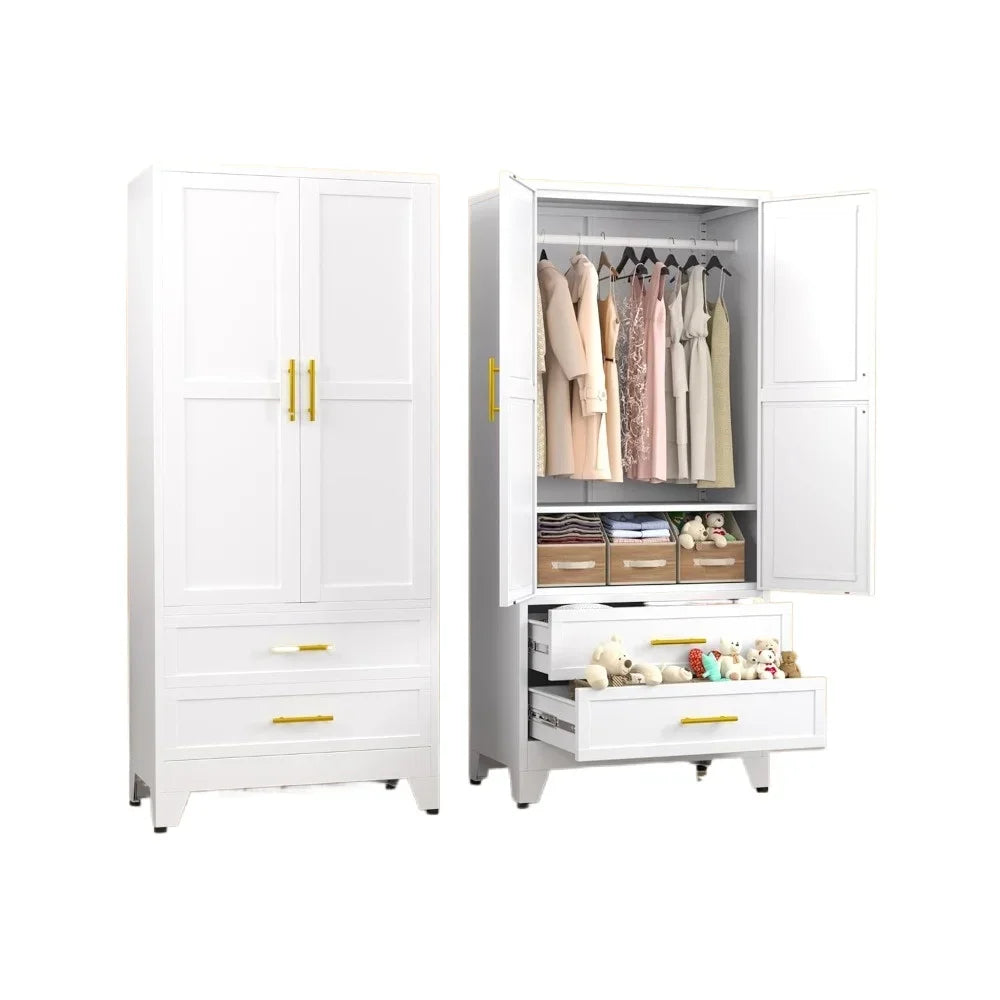 Metal Armoire Wardrobe Closet