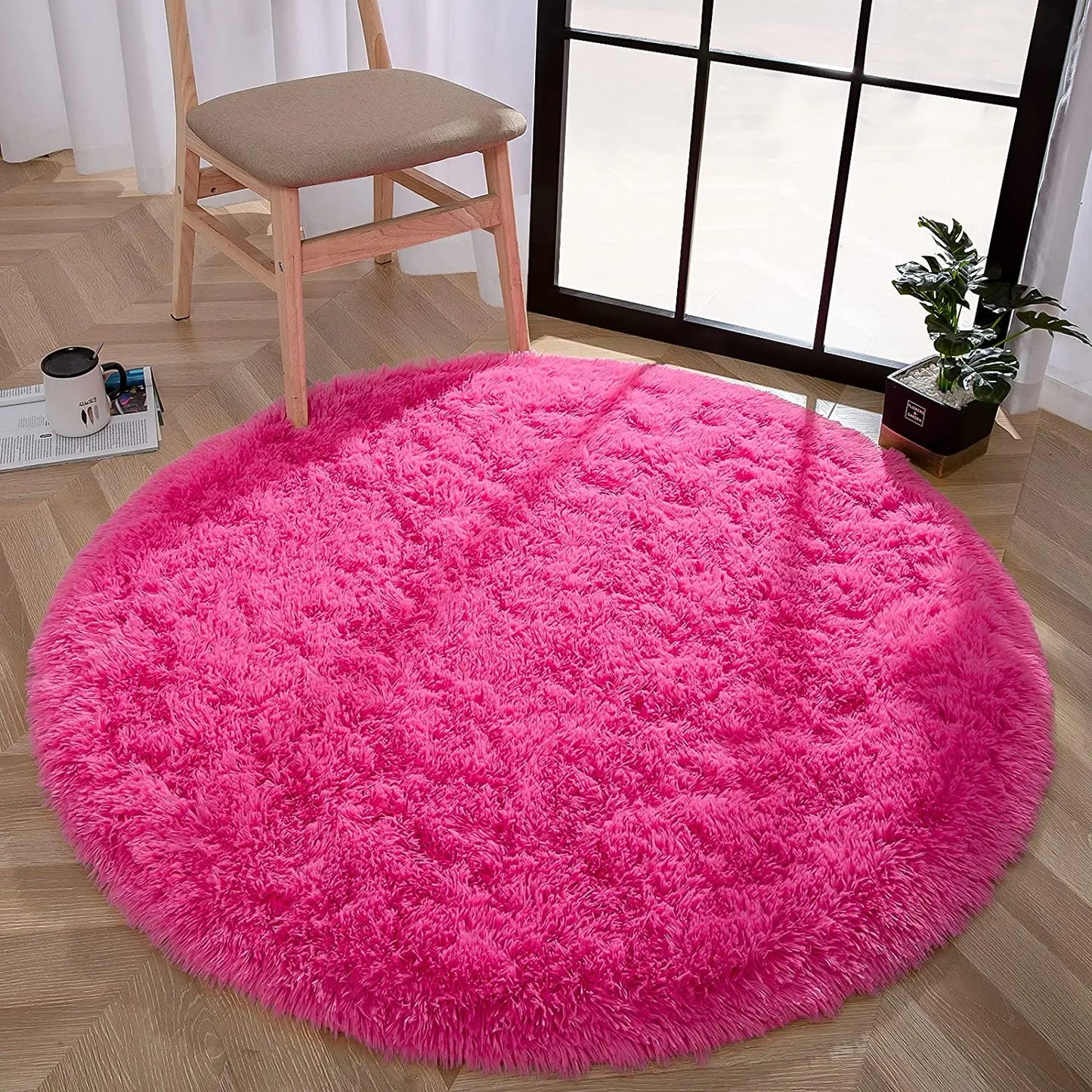Round Thick Carpet Soft Rug