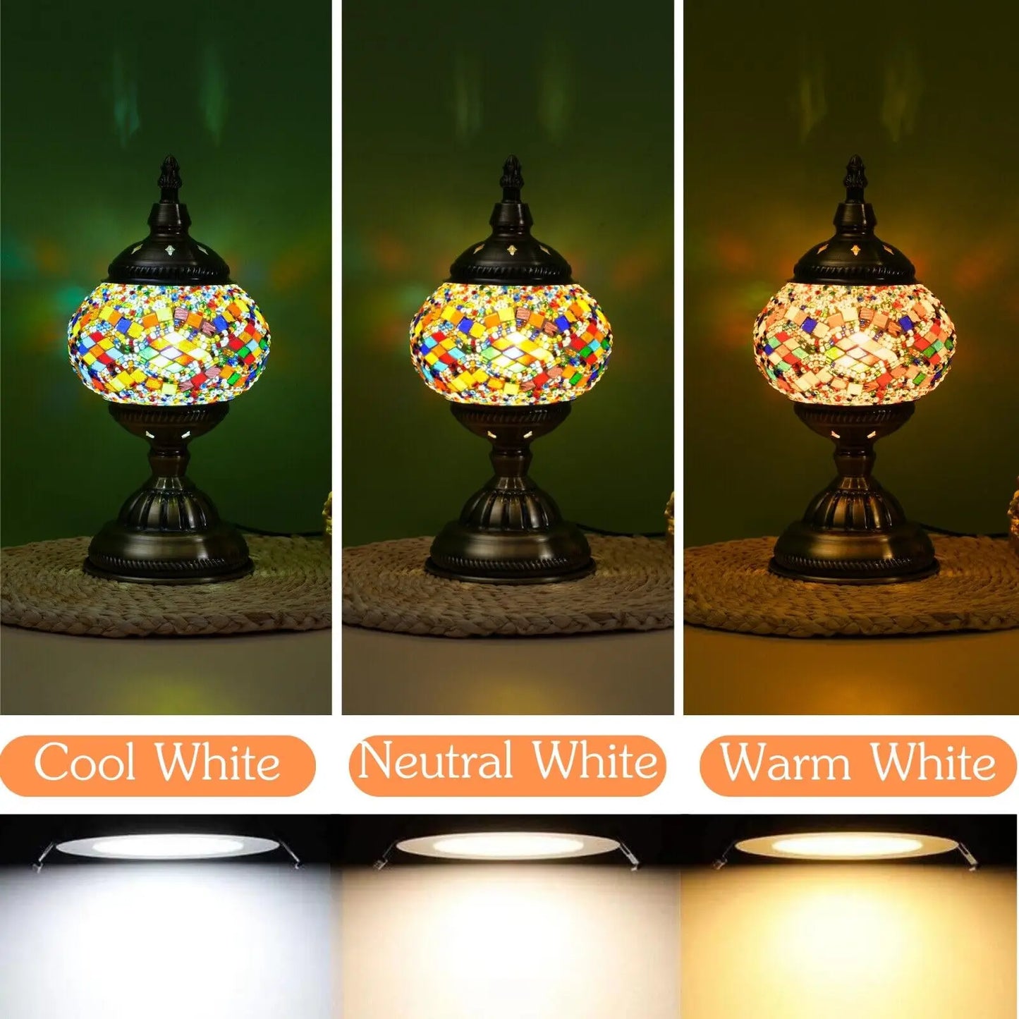 Stained Glass Turkish Table Lamp