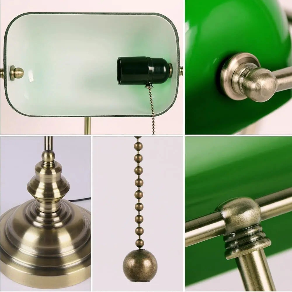 Retro industrial Classical banker table lamp
