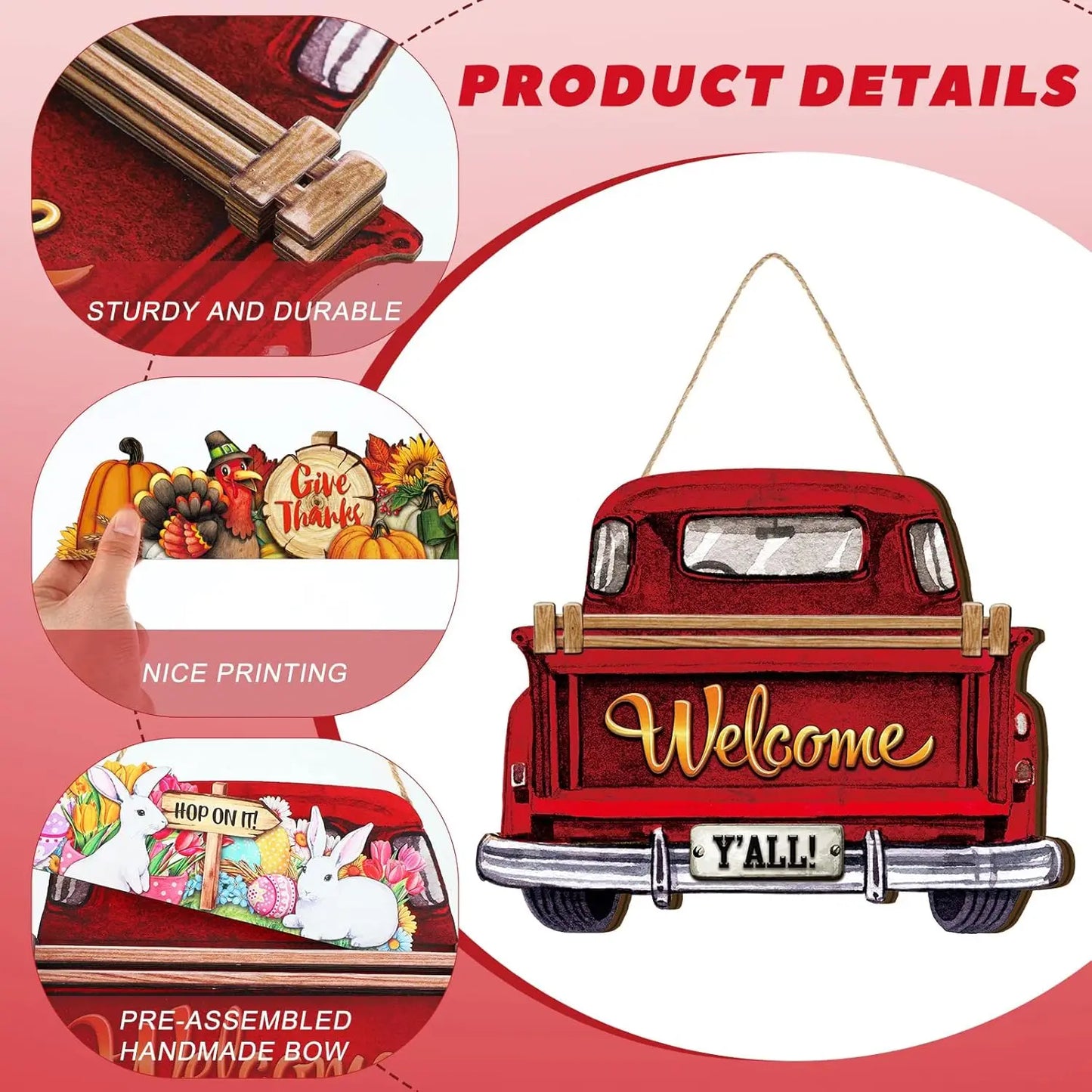 Interchangeable Welcome Sign Truck with12 Icons
