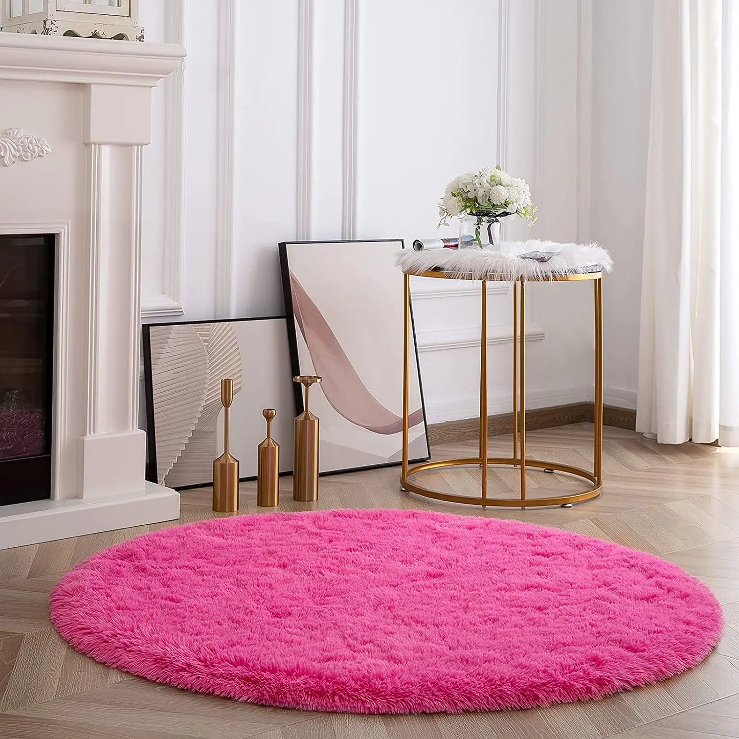 Round Thick Carpet Soft Rug