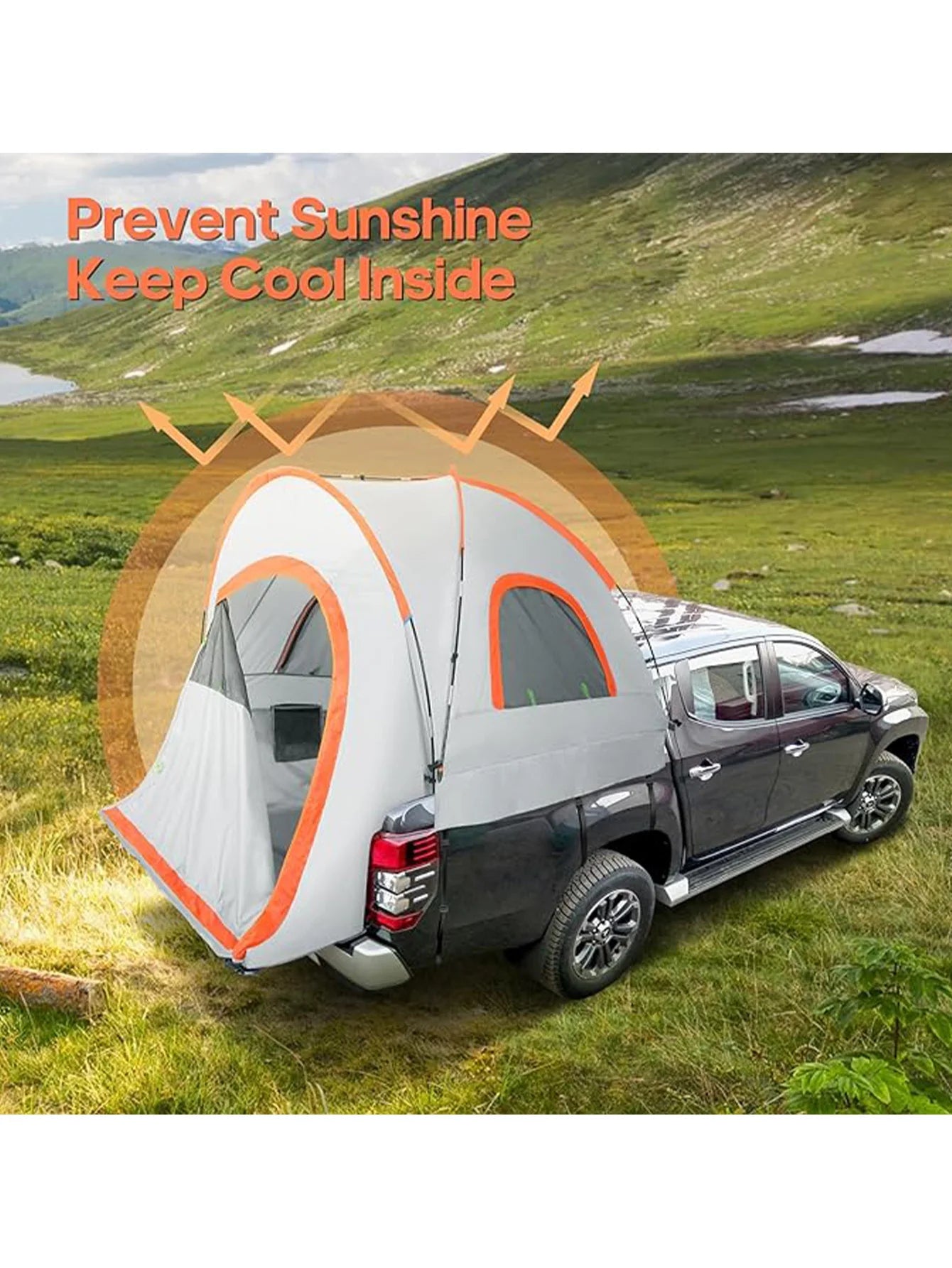Pickup Truck Bed Tent, Waterproof With Carry Bag,